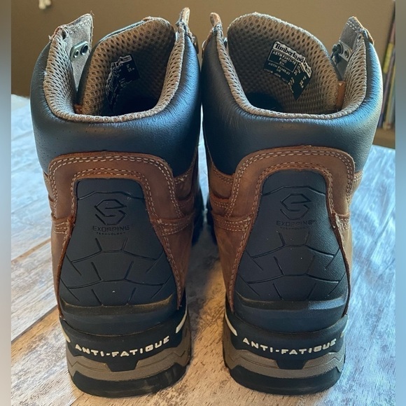 NEW w/TAGS Timberland PRO Women's Waterproof Brown Comp Toe Work Boots Size 11 - Picture 6 of 11